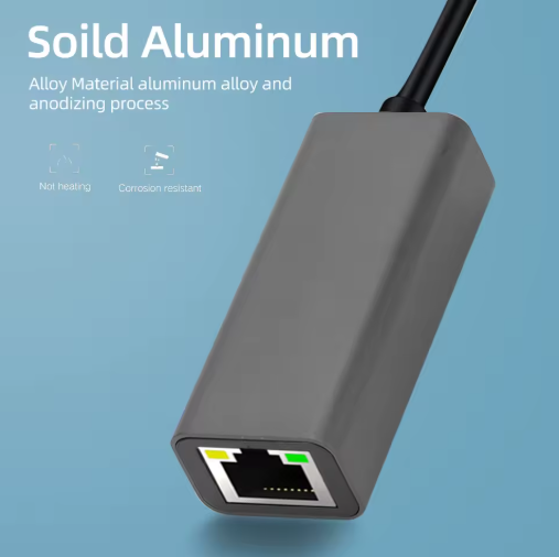 USB-C auf Ethernet Adapter Gigabit LAN Netzwerk-Adapter Typ C auf RJ45 1000Mbps