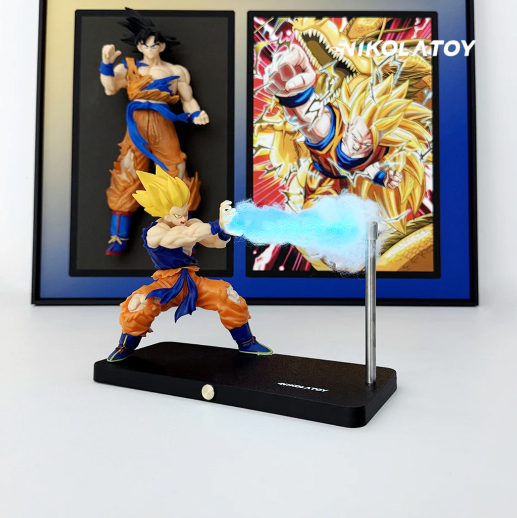Nikolatoy Dragon Ball Son Goku Lampe Kamehameha Magnetisch LED Nachtlampe