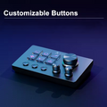 AJAZZ AKP03 Stream Controller mit 12 Makrotasten Drehregler Studio Controller