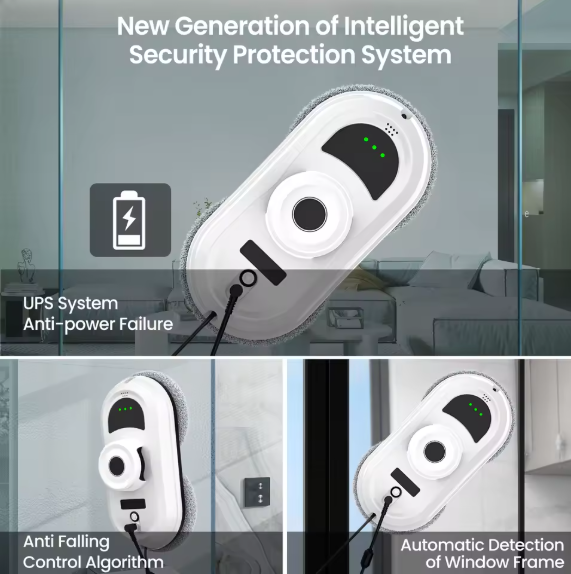 Fensterputz Putzroboter Wischroboter 5600 Pa mit Fernbedienung Fensterreinigung