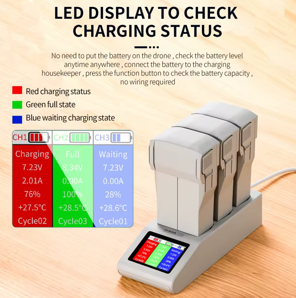 Für DJI Mini 5 Pro Akku Ladegerät Ladehub Ladestation Parallel Lader USB Typ-C