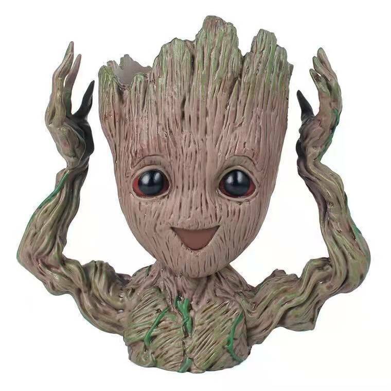 Baby Groot Blumentopf - Übertopf Groß Aquarium Deko Figur Stiftehalter Marvel[2]