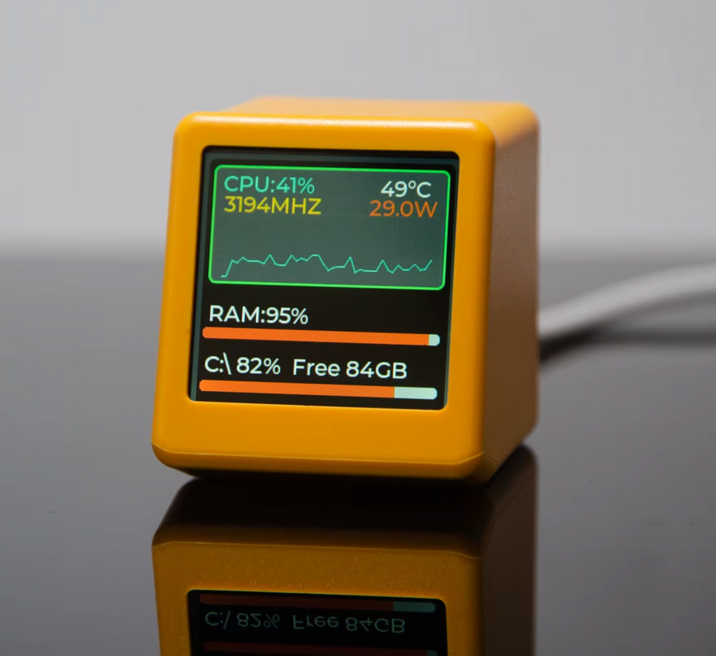GeekMagic Smart Stock Screener Aktienkurs Anzeige Wetteranzeige PC Monitor