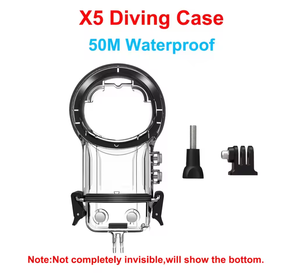 Dive Case für Insta360 X5 Invisible Divecase Tauchgehäuse 60M Schutzhülle