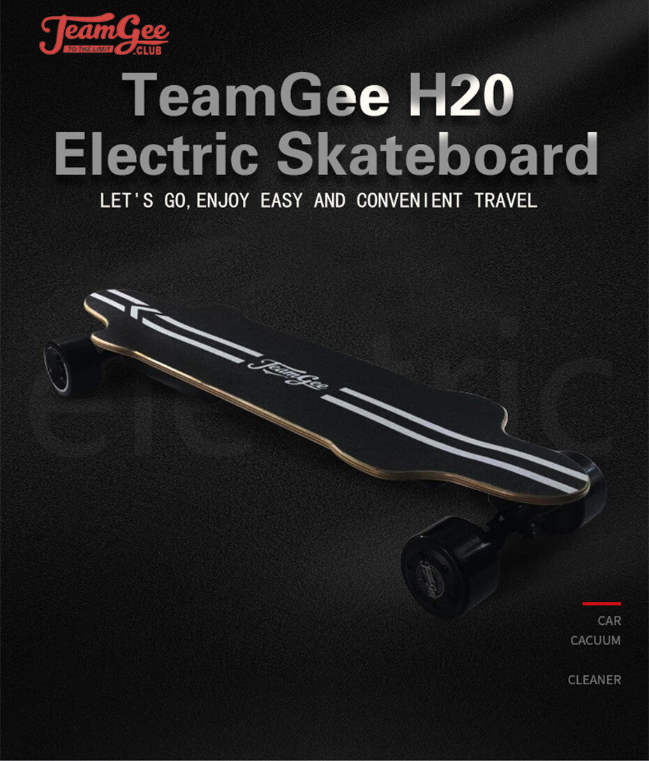 Teamgee H20 Electric Skateboard Longboard intelligente Dual 540w Motor 1080W