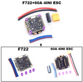 F722 Flight Stack Flugcontroller 45A 60A 4in1 ESC für Betaflight F745 Stack