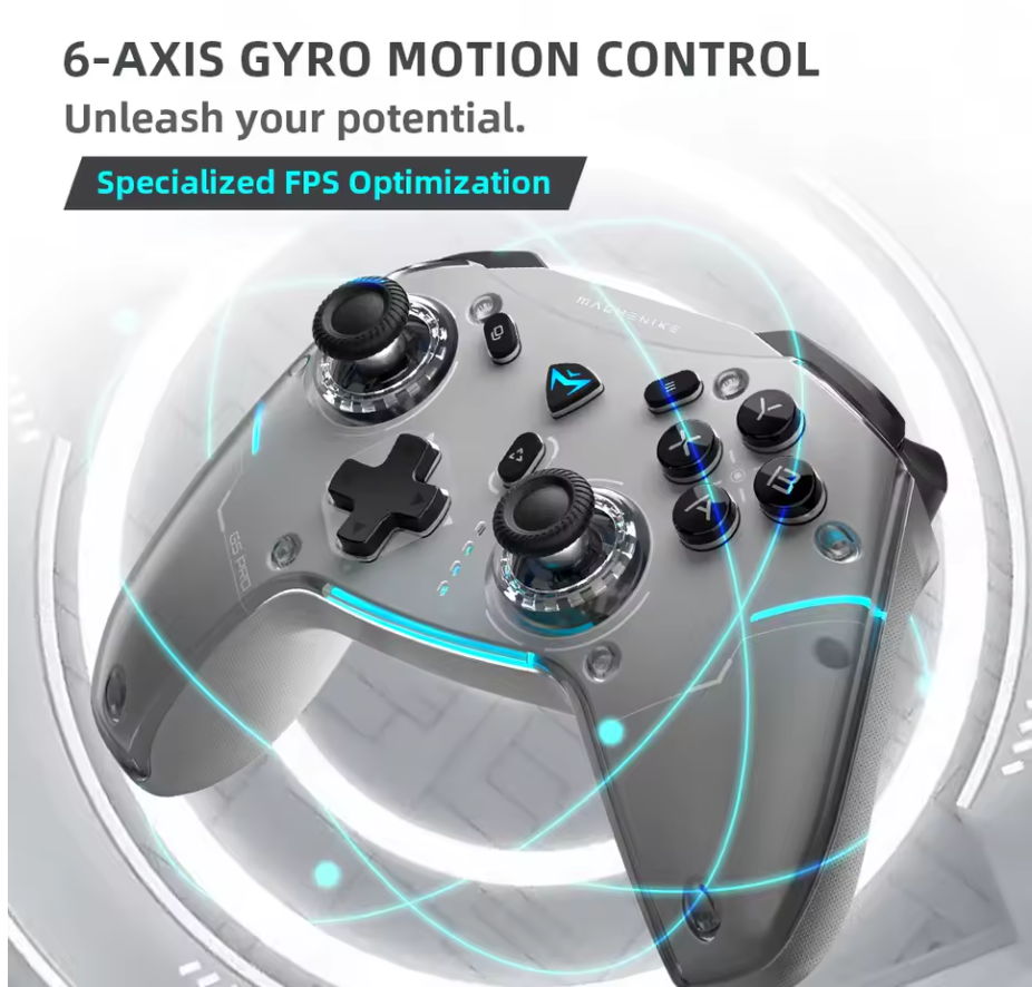 Machenike G5Pro Max SE Gaming Controller PC TV Switch 1000Hz Hall Effect Gimbal