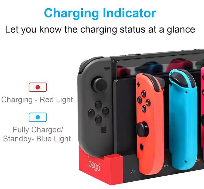 4in1 Joy-Con Ladestation für  Nintendo Switch Ladedock Controller Ladegerät