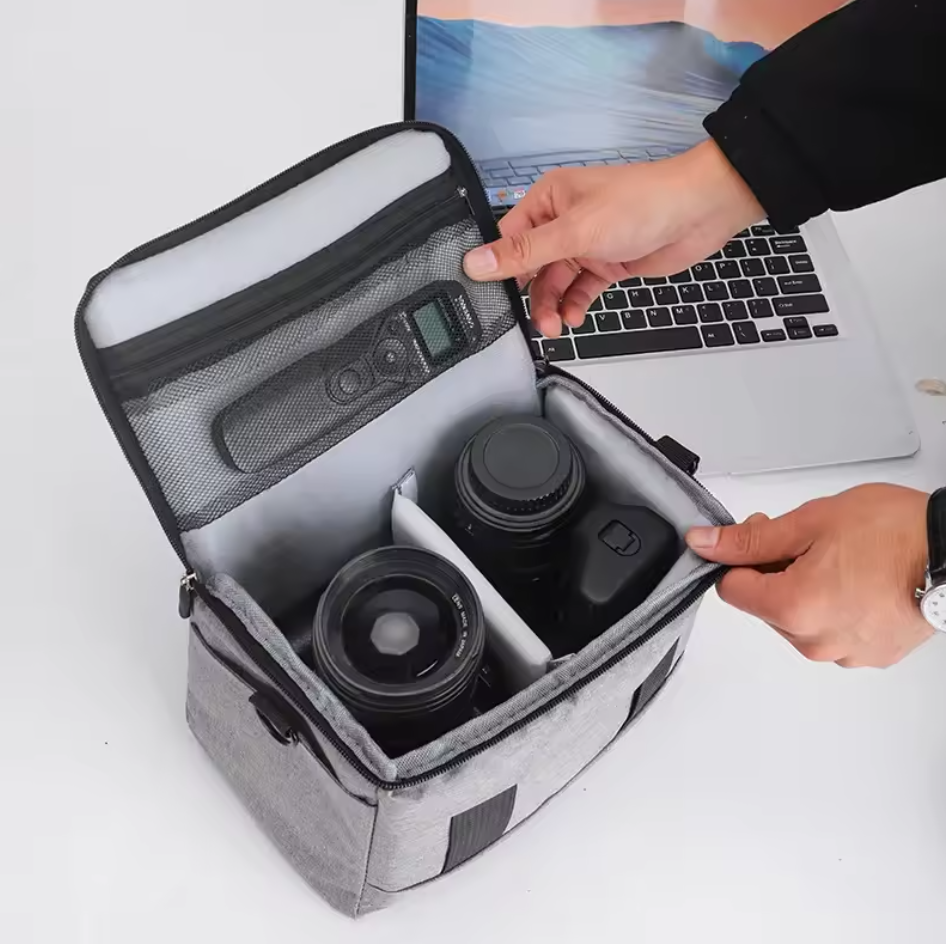 Fototasche für Spiegelreflexkameras DSLR Groß XL Kameratasche mit Tragegurt