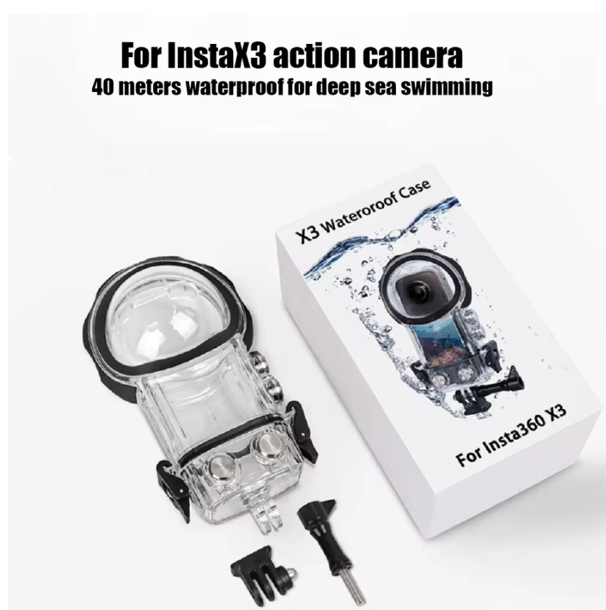 Dive Case für Insta360 X3 Invisible Divecase Tauchgehäuse 40M Schutzhülle