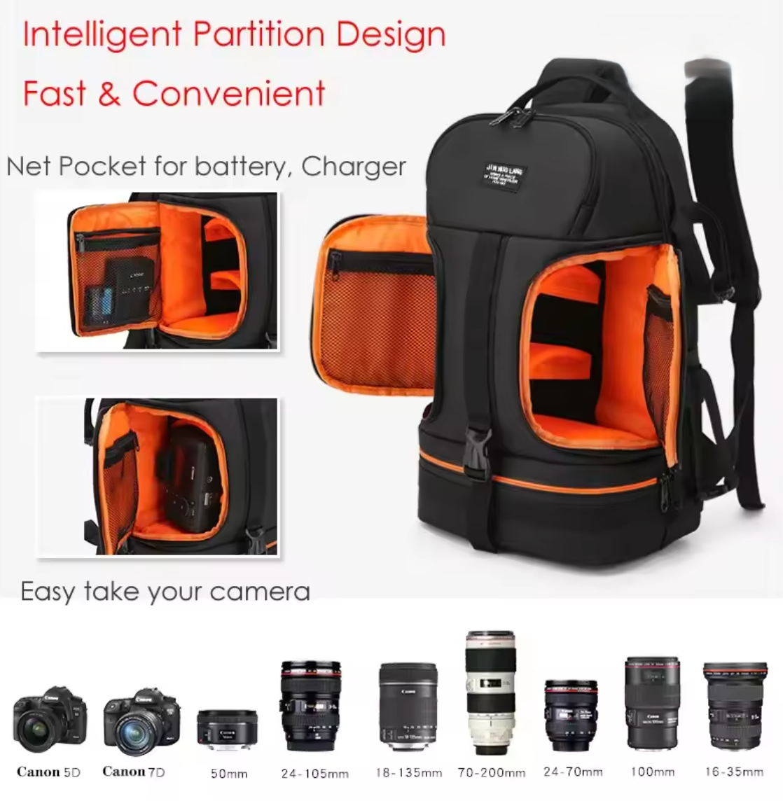 Kamerarucksack Outdoor Rucksack Kameraequipment Wasserresistent Kameratasche