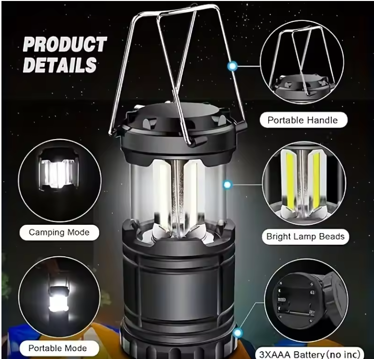 Camping Laterne Led Campingleuchte Lampe Camping Outdoor Zelt Licht Taschenlampe
