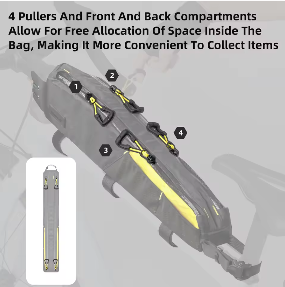Fahrrad Oberrohrtasche Fahrradtasche Tasche Wasserabweisend 2,1L Rhinowalk