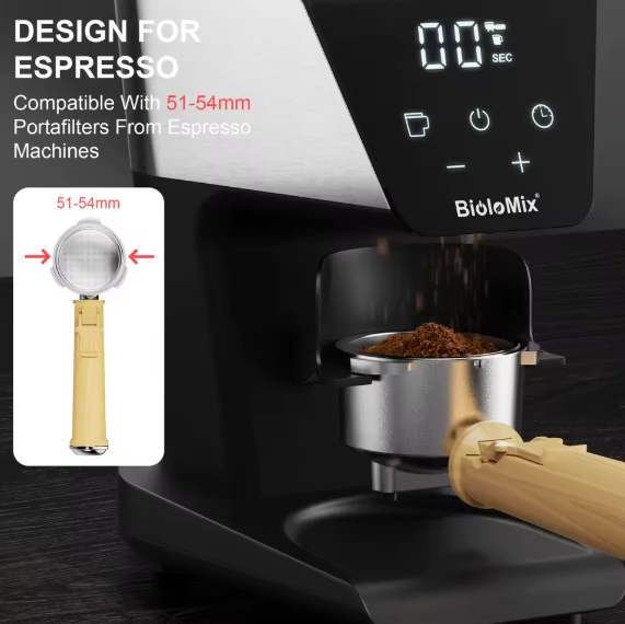 Kaffeemühle Biolomix elektrisch 300 W Kaffeebohnen Espresso Mühle