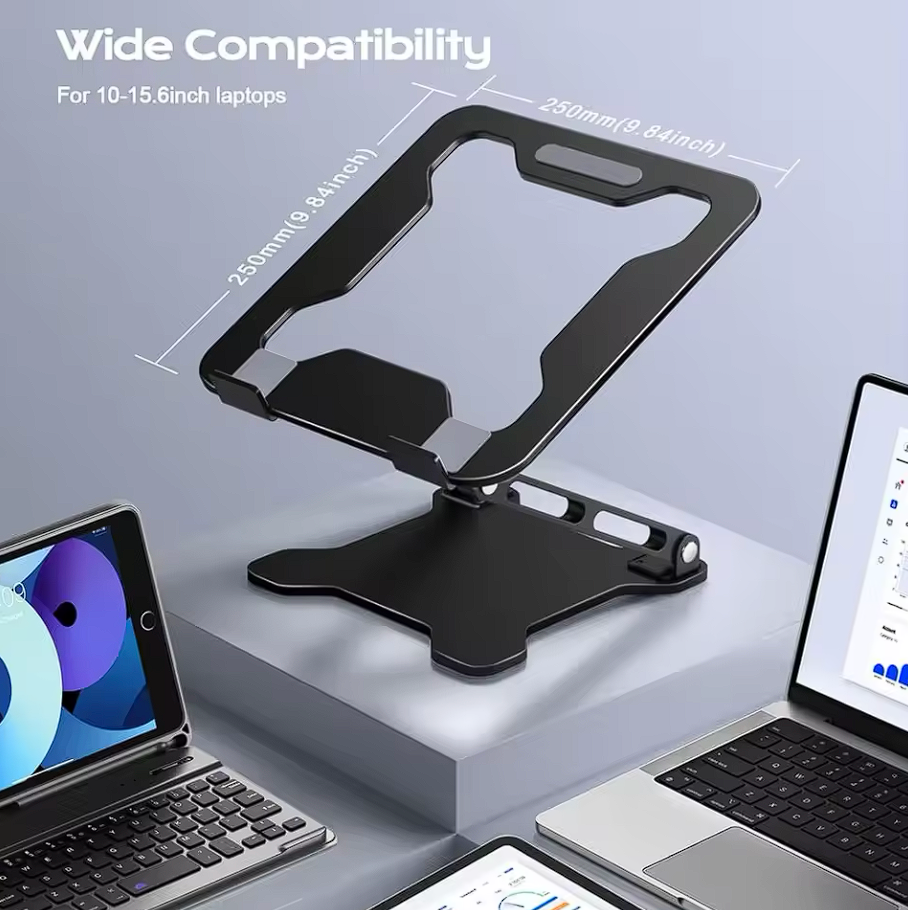 Metall Laptop Ständer Faltbar Tablet Notebook Halterung 10"-17" Zoll Kompakt