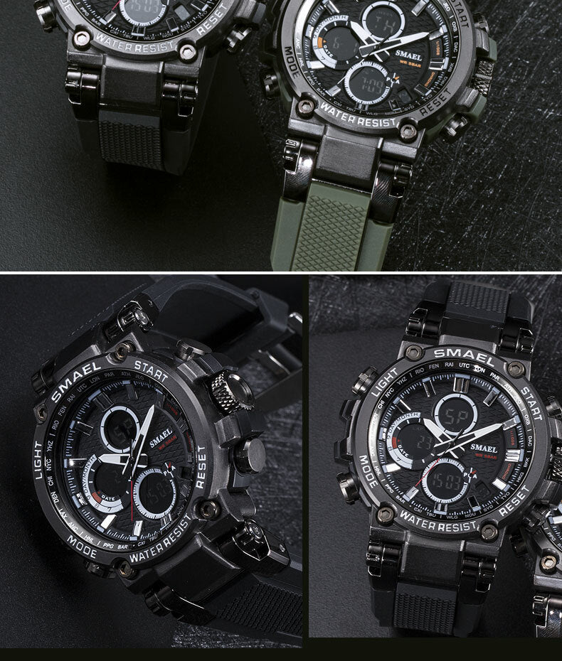 SMAEL 1803 Herrenuhr Farben Uhr Digital LCD Armbanduhr Wasserdicht Outdoor Sport