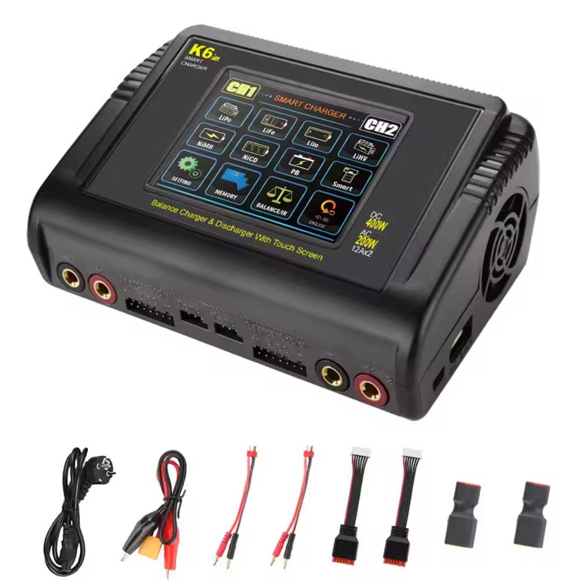 HTRC T240 Duo C150 L6 Duo K6 Pro Ladegerät Modellbau LiPo Li-Ion Charger