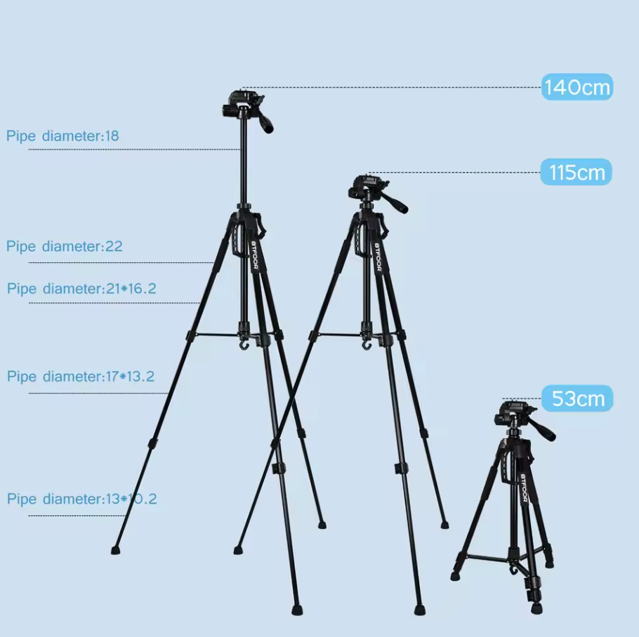 150cm Kamerastativ Tripod Stativ Smartphone Halterung Kamera Adapter Handy