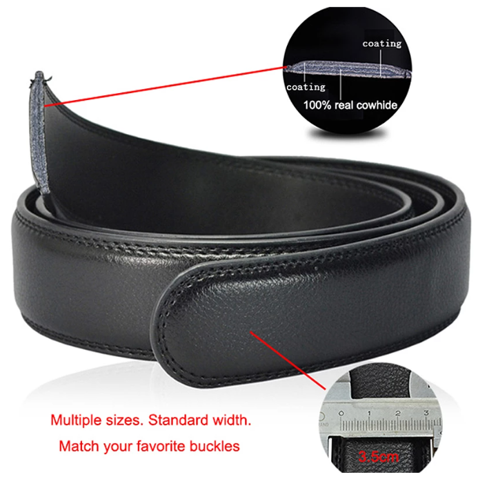 Herren Gürtel Automatik Leder Modern Stil Anzug Jeans Designer kürzbar breit