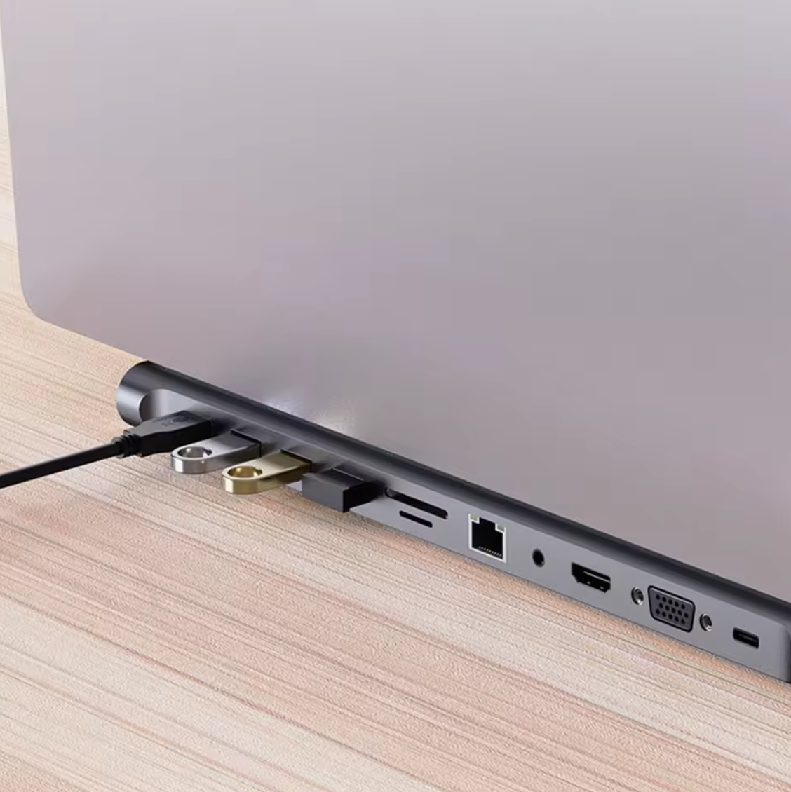 11 in 1 Dockingstation USB Hub Typ C  HDMI 4K Adapterdock für MacBook Laptop