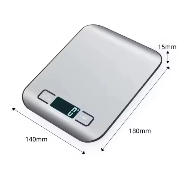 Küchenwaage LED Haushaltswaage Grammwaage Waage Edelstahl 10 kg/1g elektronisch