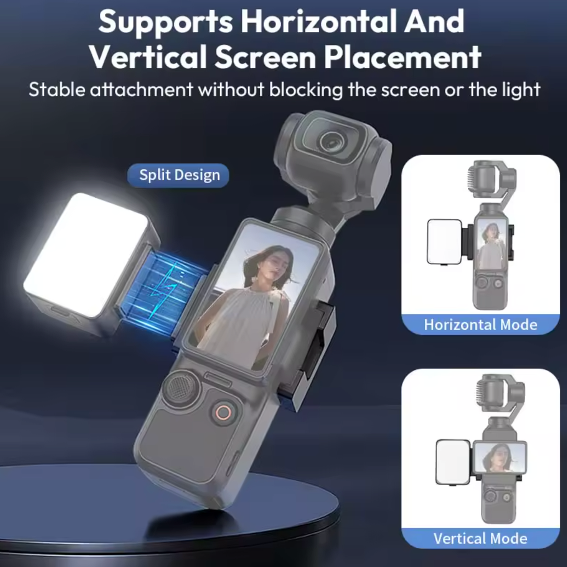Ulanzi LM001 Fülllicht für DJI Osmo Pocket 3 Kamera dimmbar LED Lampe