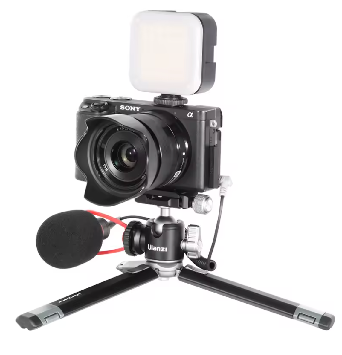 Ulanzi MT-24 Tischstativ Vlogstativ Kameragriff 360° Rotation Kugelkopf Stativ