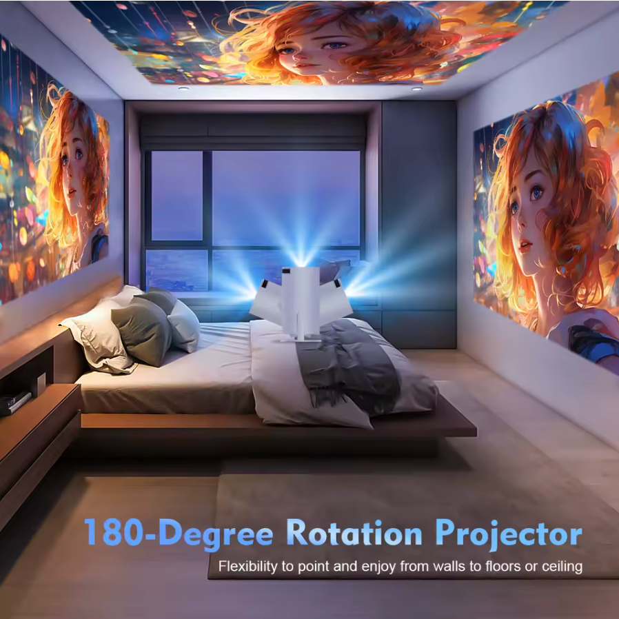 Magcubic HY300 Pro Mini Beamer 4K Wifi 6 mit Android 11 260 ANSI Lumen Heimkino