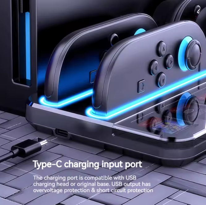 Ladestation und Dock für Nintendo Switch 2 Joycon Controller Ständer Joycons