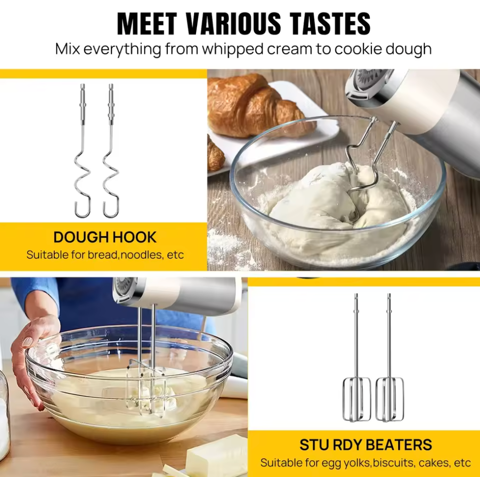 500 Watt Handmixer Hand Rührer Mixer Handrührgerät Zubehör Stabmixer