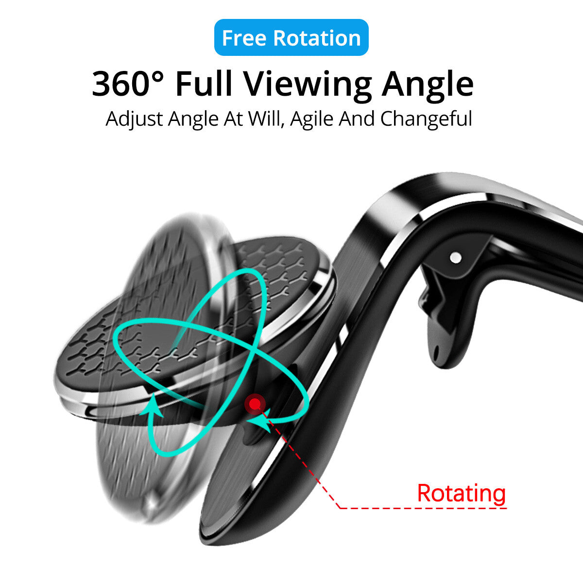 Auto Handyhalterung Magnet Smartphone Lüftungsgitter KFZ Halter Universal ALU