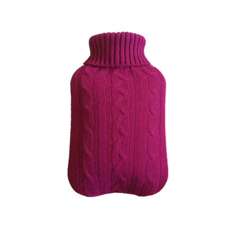Wärmeflaschen BEZUG für 2 Liter Bettflasche Wärmflas Fleece Gummi 2L Wärmekissen