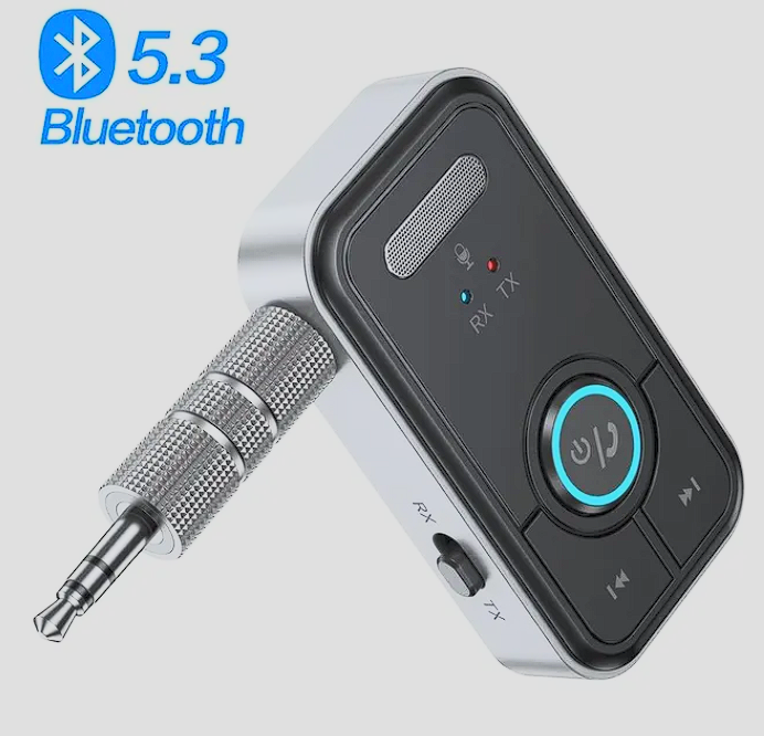 Bluetooth 5.3 Audio Receiver Adapter AUX Kabel Auto 3.5mm Klinke USB Empfänger