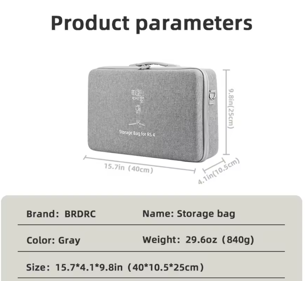 Gimbaltasche für DJI RS 4 Mini Carrycase Hartschale Kameratasche Stoßfest