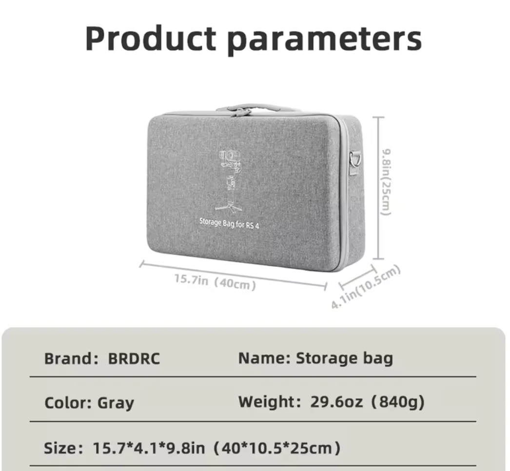 Gimbaltasche für DJI RS 4 Mini Carrycase Hartschale Kameratasche Stoßfest