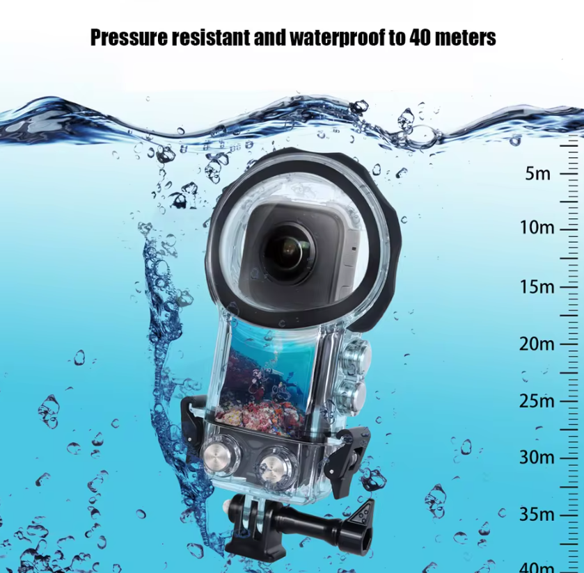 Dive Case für Insta360 X3 Invisible Divecase Tauchgehäuse 40M Schutzhülle