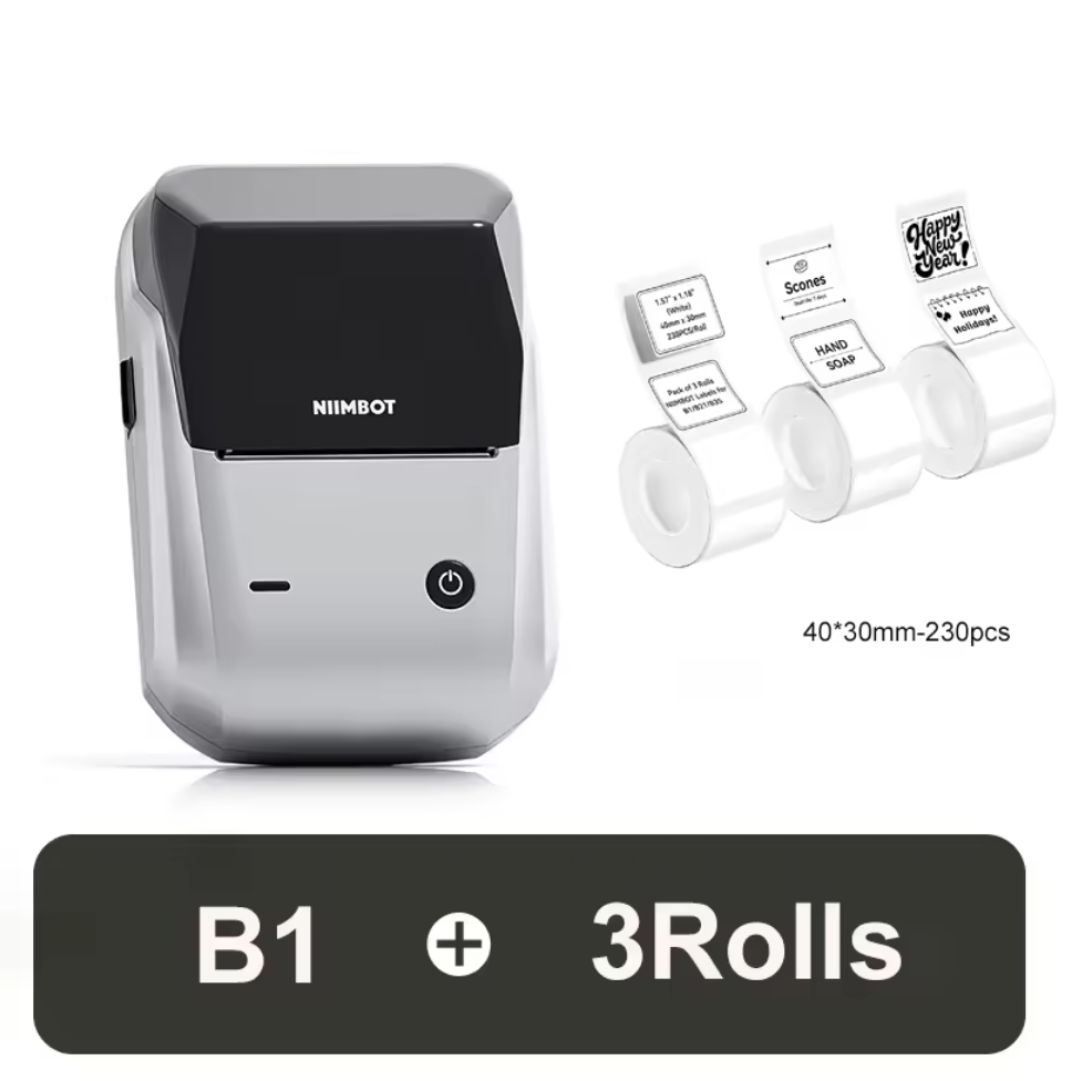 Niimbot B1 Kabelloser Etikettendrucker Bluetooth Thermodrucker Sticker Drucker