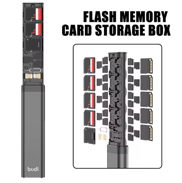 Speicherkartenbox für 10x SD Karten 27x TF / Micor SD 2x Nano Sim Stoßfest