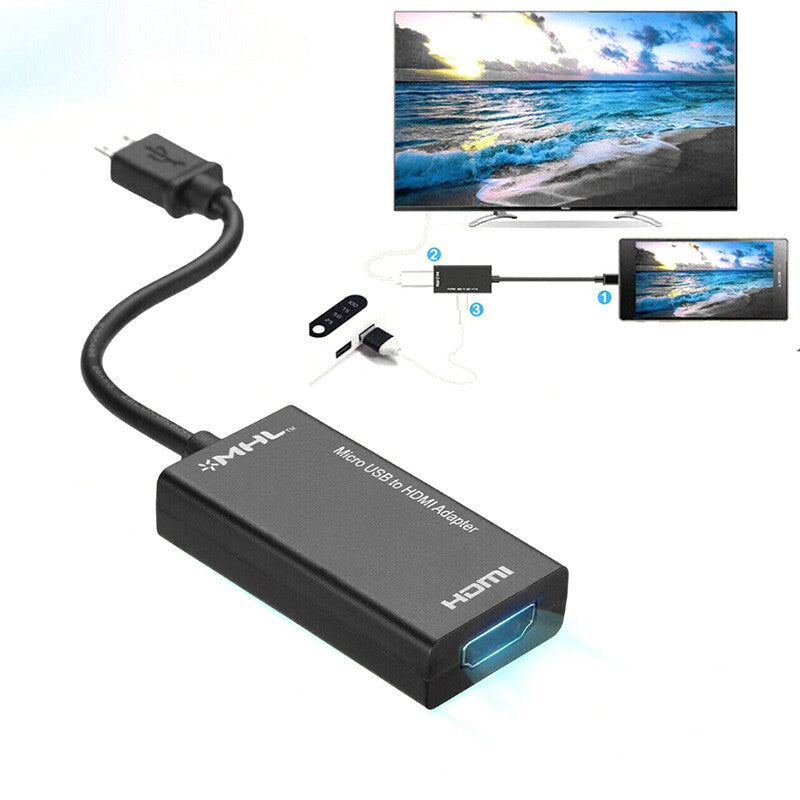 Micro USB HDMI Adapter 1080P Full HD USB auf HDMI Samsung Galaxy MacBook Huawei