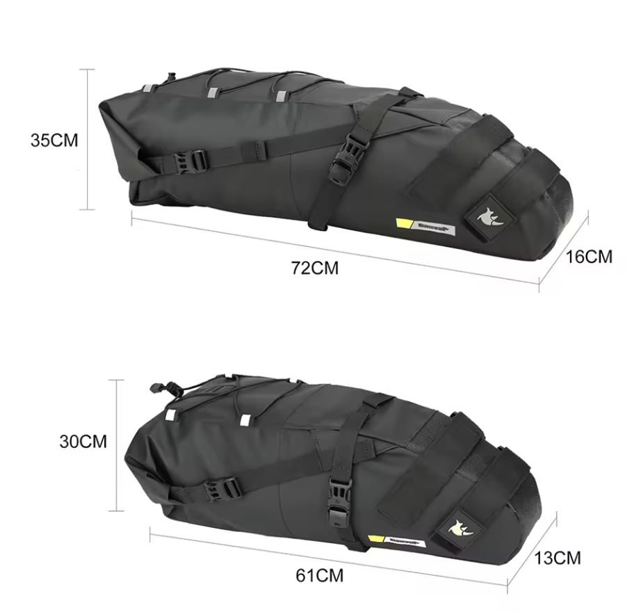 Fahrrad Satteltasche Fahrradtasche Tasche Wasserdicht 10L 13L Rhinowalk