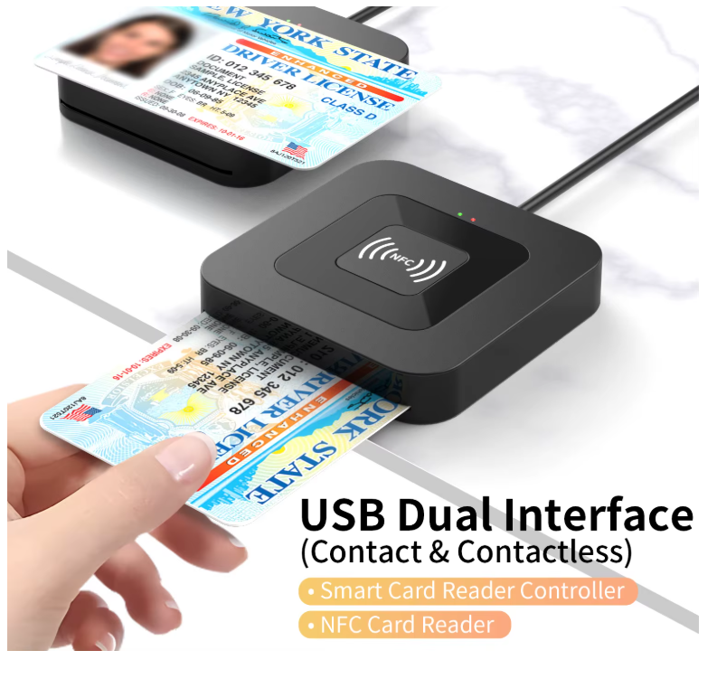 USB 2.0 Chipkarten Leser NFC Chip Kartenleser Lesegerät Smartcard Leser