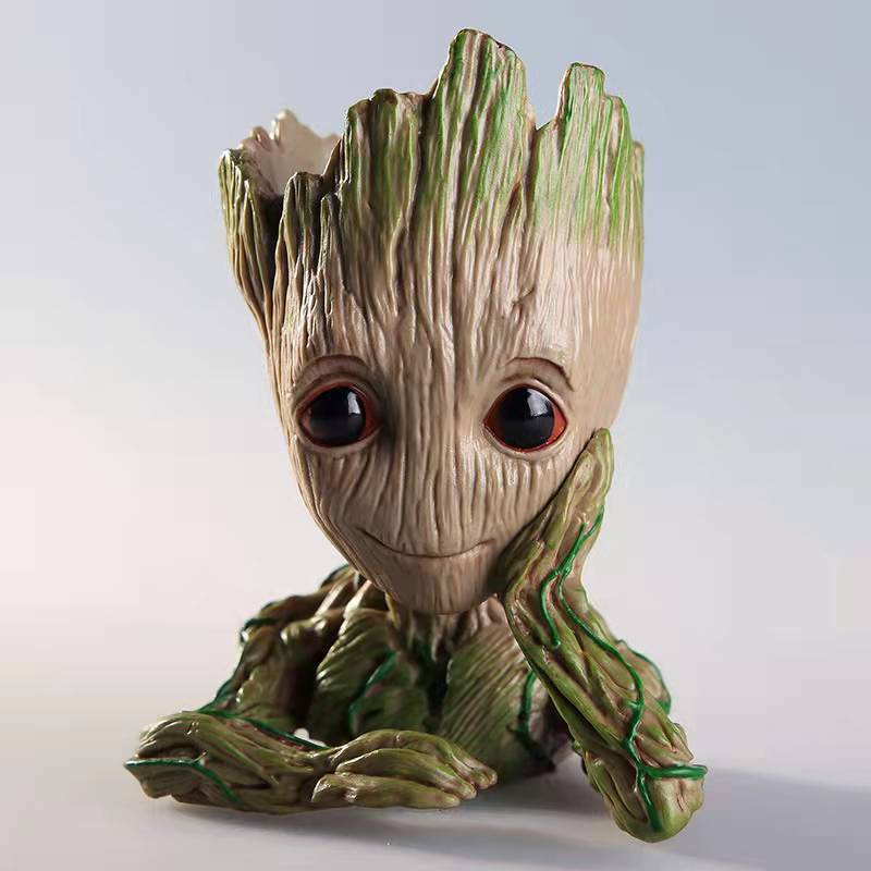 Baby Groot Blumentopf - Übertopf Groß Aquarium Deko Figur Stiftehalter Marvel[2]
