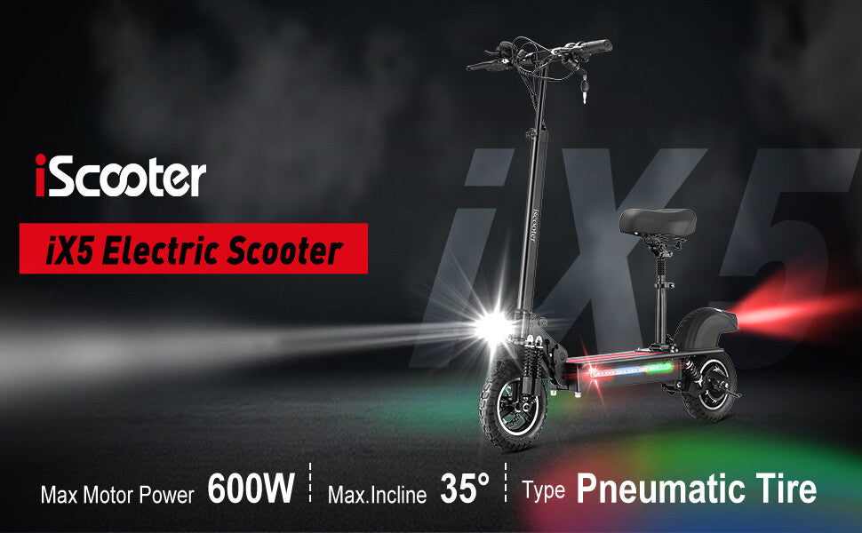 E-Scooter Elektroroller Faltbar Offroad Elektro Roller 10 Zoll iScooter iX5 45km