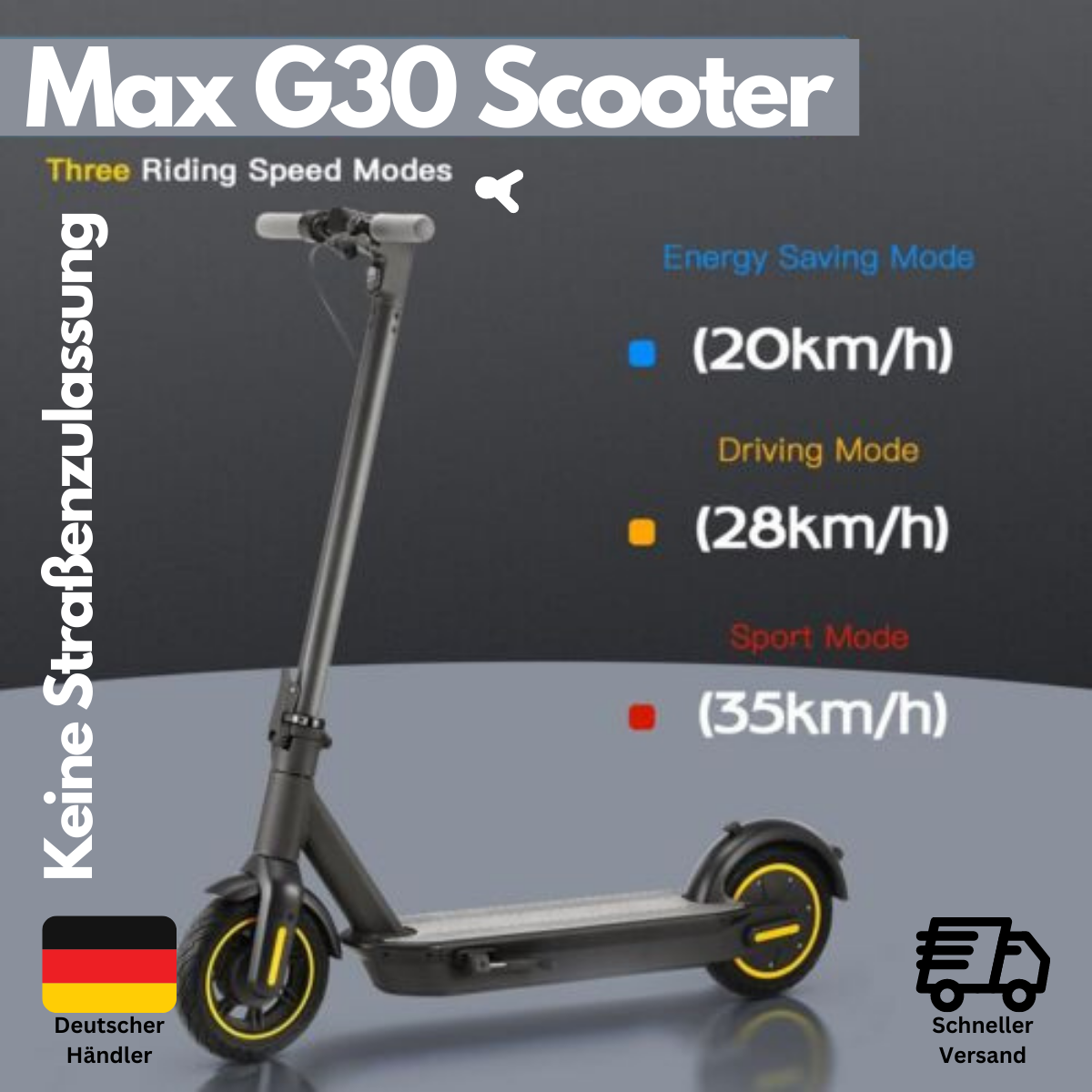 E-Scooter Elektroroller Faltbar Escooter Elektro Roller 10 Zoll Scooter MAX G30
