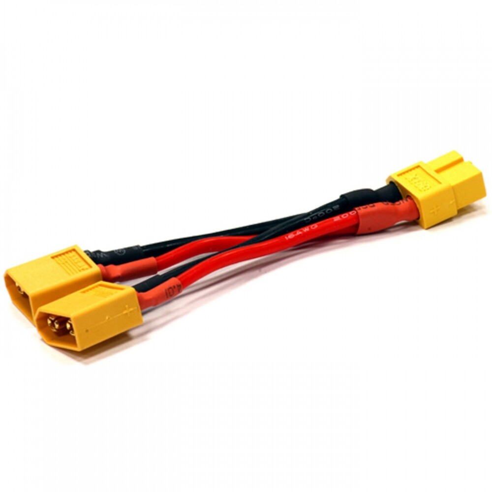 XT60 Buchse auf 2 Stecker Adapter Y Y-Kabel Parallel Lipo Akku Adapterstecker RC