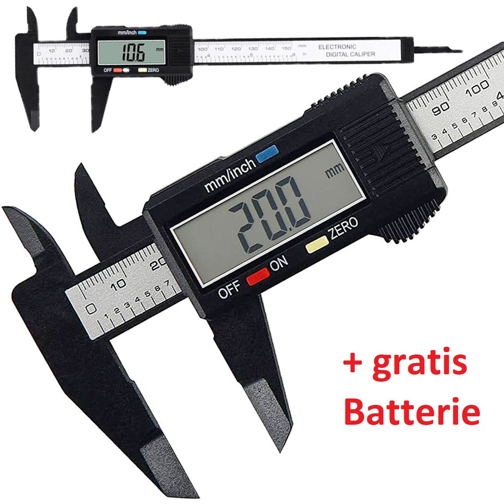 Digitaler Messschieber Schieblehre Messlehre 0-150mm LCD Display Messen Digital
