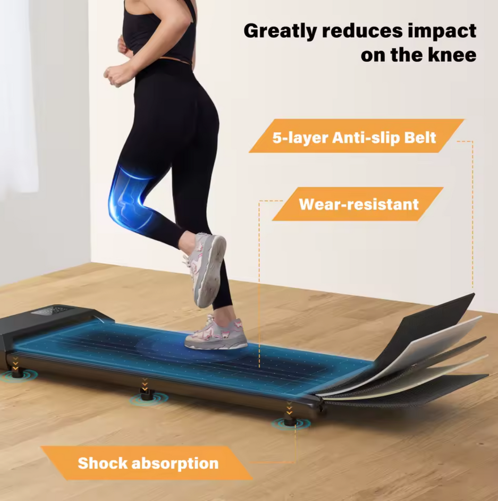 Stehtisch Laufband Homeoffice Laufband Kompakt Walking Pad mit App bis 4kmh