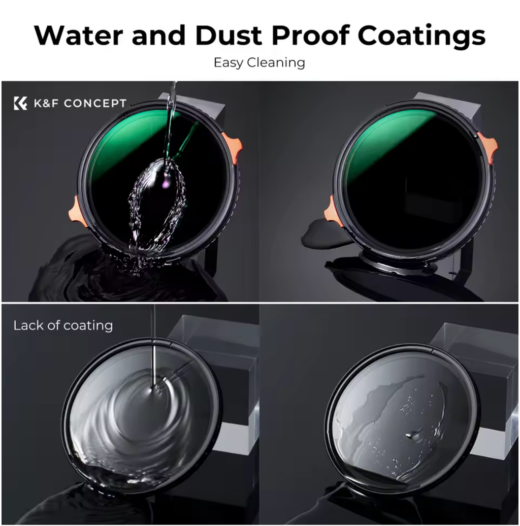 K&F Concept Variabler ND-Filter Kamerafilter ND4 bis ND64 Zirkular Polarisiert