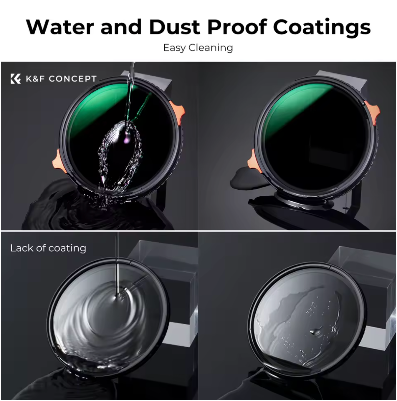 K&F Concept Variabler ND-Filter Kamerafilter ND4 bis ND64 Zirkular Polarisiert