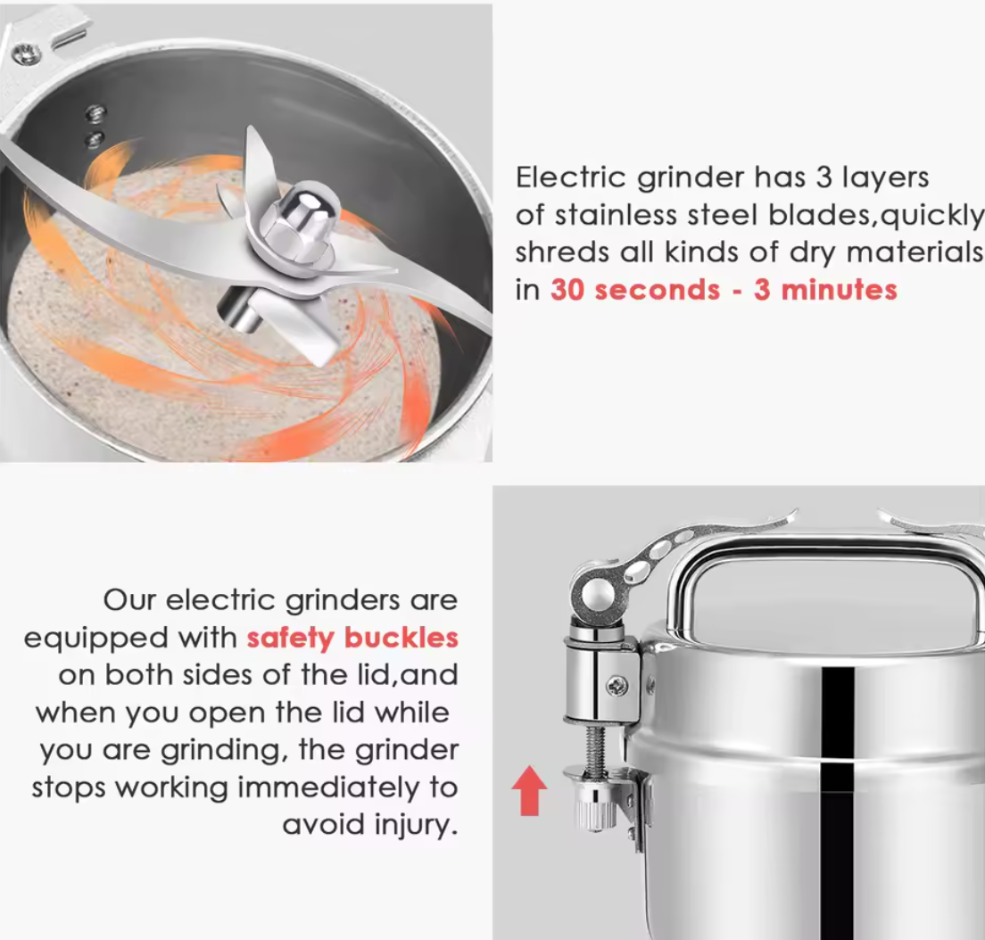 Getreidemühle Gewürzmühle elektrisch Getreide Mühle Gewürz Mühle